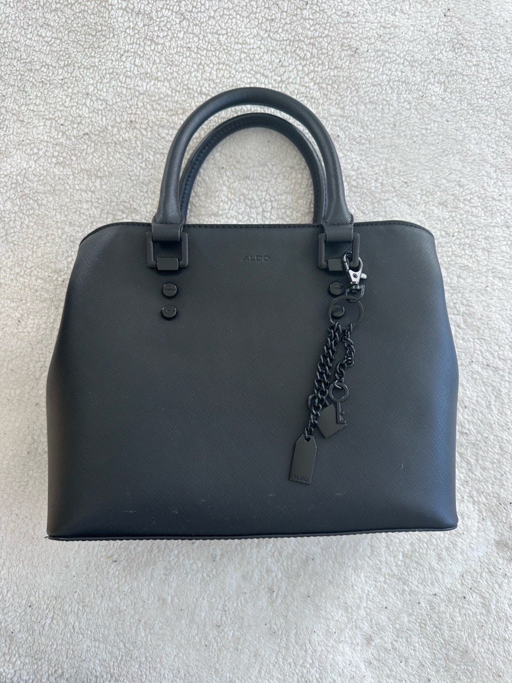 Aldo Black Structured Crossbody bag
